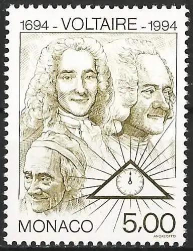 Monaco 1994 - Mi 2205 - YT 1962 - Voltaire - MNH