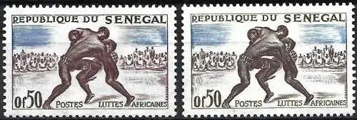 Senegal 1961 - Mi 245 - YT 205 - Der afrikanische Kampf - MNH ( Zwei Farbschattierungen )