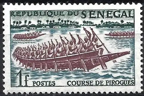 Senegal 1961 - Mi 246 - YT 206 - Pirogenrennen - MH*
