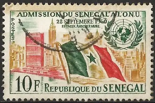 Senegal 1962 - Mi 250 - YT 210 - Flagge