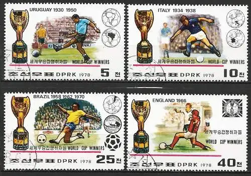Korea-Nord 1978 - Mi 1747... - YT 1501U... - Fußballweltmeisterschaft,