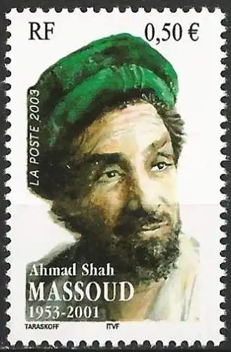 Frankreich 2003 - Mi 3736 - YT 3594 - Ahmad Shah Massoud - MNH