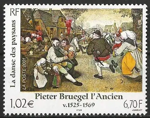 Frankreich 2001 - Mi 3509 - YT 3369 - Gemälde von Pieter Bruegel - MNH