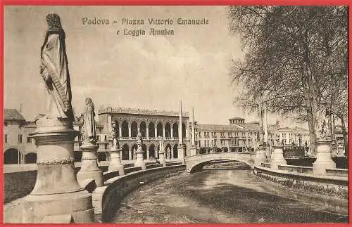 [Ansichtskarte] Italien - Padova : Piazza Vittorio Emanuele e Loggia Amulera / Italie - Padoue / Italy. 