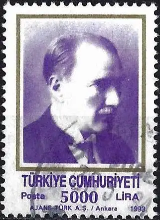 Türkei 1993 - Mi 3004A - YT 2748a - Kemal Ataturk ( Gezähnt 13 x 13 ¼ )