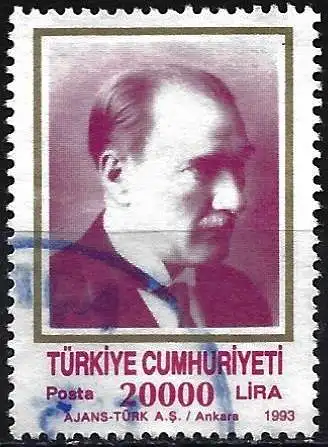 Türkei 1993 - Mi 3001C - YT 2749 - Kemal Ataturk ( Gezähnt 14 )