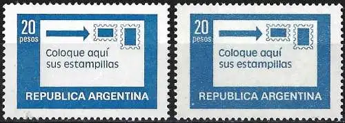 Argentinien 1978 - Mi 1362 x / 1362y - YT 1144/44b - MNH