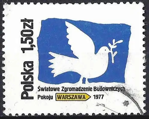 Polen 1977 -  Mi 2502 - YT 2332 - Die Friedenstaube 