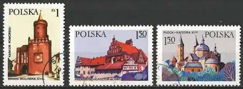 Polen 1977 -  Mi 2531/33/34 - YT 2360/62/63 