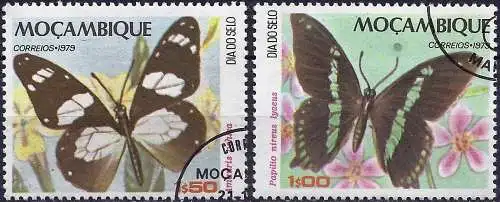 Mocambique 1979 - Mi 731/32 - YT 725/26 - Schmetterling 