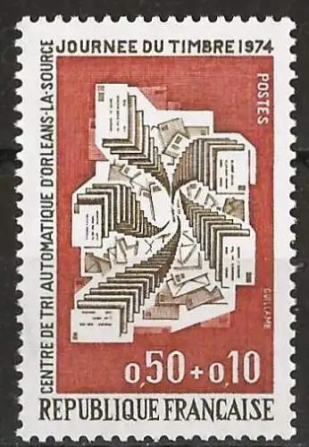 Frankreich 1974 - Mi 1865 - YT 1786 - Tag der Briefmarke - MNH