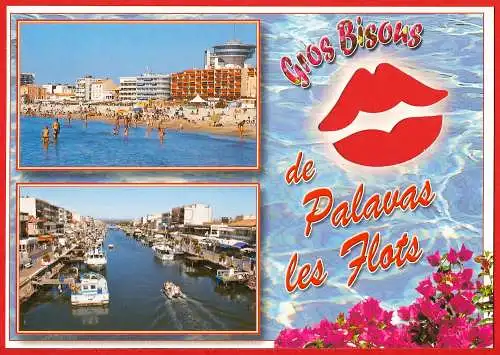 [Ansichtskarte] France - Hérault ( 34 ) Gros bisous de Palavas-les-Flots /
Frankreich. 
