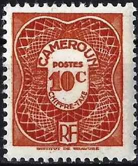 Kamerun 1947 - Mi P 25 - YT T 25 - Portomarken - MNH