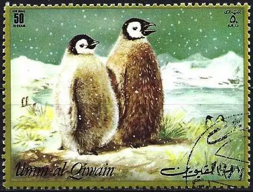 Umm al-Kaiwain 1968 - Mi 634A - Vogel : Pinguin