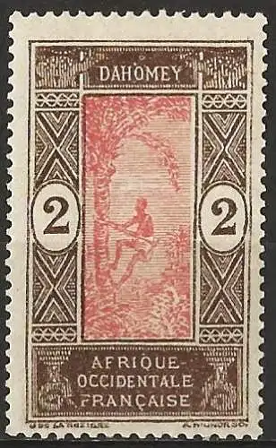 Dahomey 1913 - Mi 43 - YT 44 - MNH