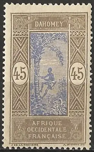 Dahomey 1913 - Mi 63 - YT 54 - MNH