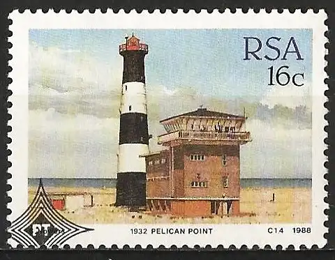 Südafrika 1988 - Mi 739 - YT 656 - Leuchtturm von  Pelican Point - MNG