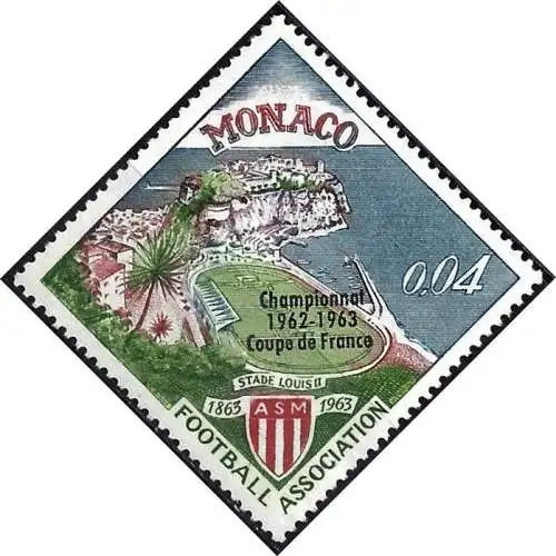 Monaco 1963 - Mi 747 - YT 623 - Sportstadion Louis II - football club AS Monaco - MNG