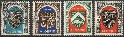 Algerien 1947/48 - Mi xxx - YT 254/68/69 und 71 - Wappen