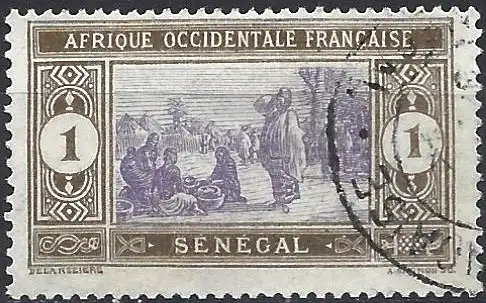 Senegal 1914 - Mi 53 - YT 53 - Einheimischer Markt