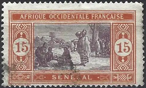 Senegal 1917 - Mi 58 - YT 58 - Einheimischer Markt