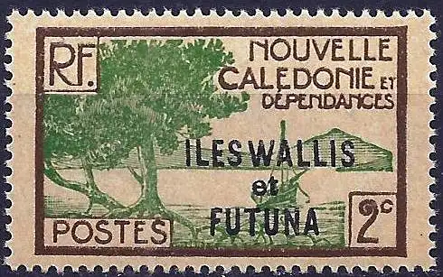 Wallis et Futuna 1930 - Mi 44 - YT 44 - Mangrove Bay's Point - MH