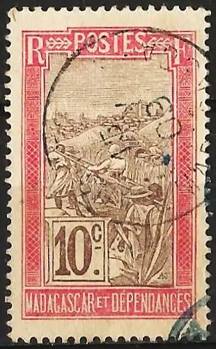 Madagaskar 1916 Nr 78 Gestempelt (Posten)