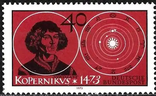 Deutschland BDR 1973 - Mi 758 - YT 608 - Nikolaus Kopernikus - MNH