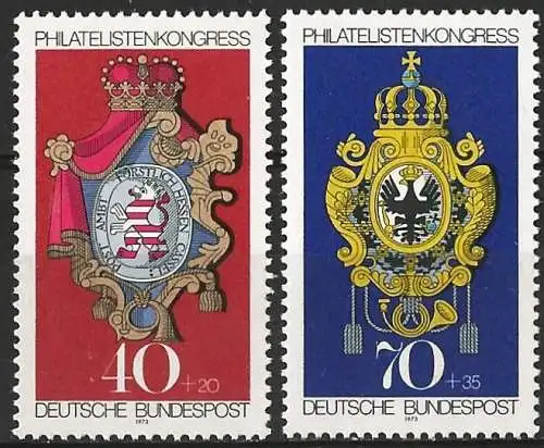 Deutschland BDR 1973 - Mi 764/65 - YT 614/15 - Philatelistische Ausstellung : IBRA München - MNH