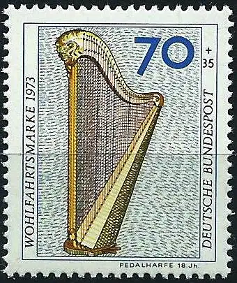 Deutschland BDR 1973 - Mi 785 - YT 634 - Musikinstrument - MNH