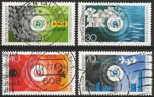 Deutschland BDR 1973 - Mi 774/77 - YT 623/26 - Der Umweltschutz - Komplette Serie