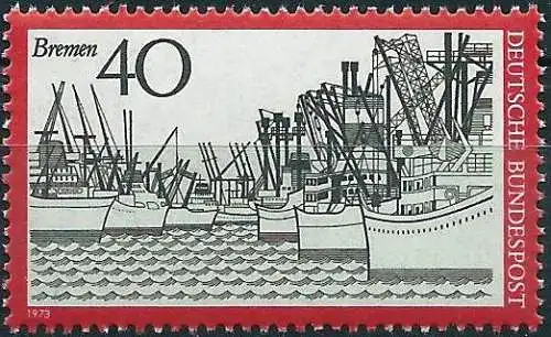 Deutschland BDR 1973 - Mi 789 - YT 638 - Bremen - MNH