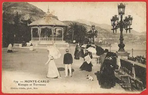 [Ansichtskarte] Monaco - Monte Carlo : Kiosque et Terrasses /
Kiosk und Terrassen. 