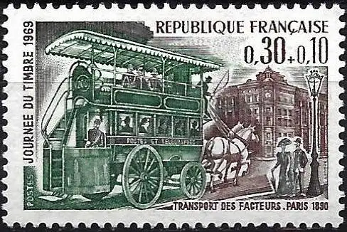 Frankreich 1969 - Mi 1659 - YT 1589 - Postkutsche - MNH