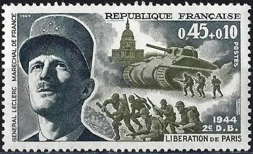 Frankreich 1969 - Mi 1681 - YT 1607 - Marechal Leclerc - MNH