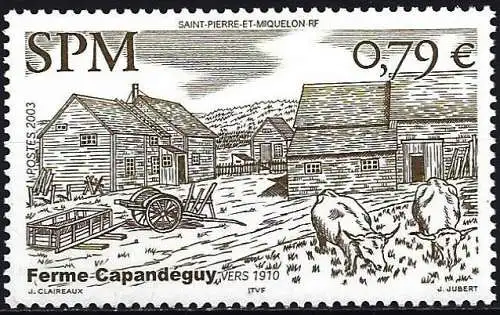 St. Pierre & Miquelon 2003 - Mi 877 - YT 792 - Capandeguy Bauernhof - MNH