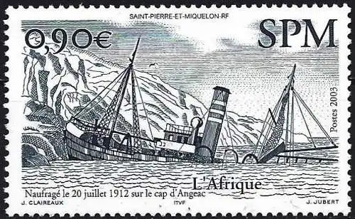 St. Pierre & Miquelon 2003 - Mi 896 - YT 806 - Untergang des Schiffes "Afrique"- MNH