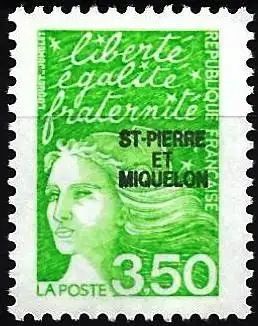 St. Pierre & Miquelon 1997 - Mi 741 - YT 659 - Marianne von Luquet - MNH