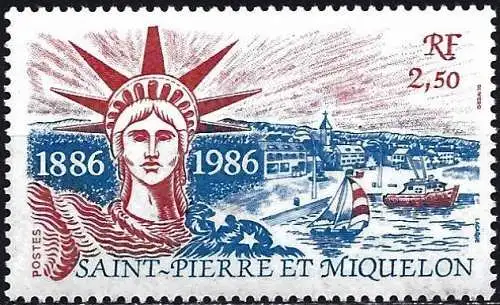 St. Pierre & Miquelon 1986 - Mi 539 - YT 471 - Statue de la Liberté - MNH