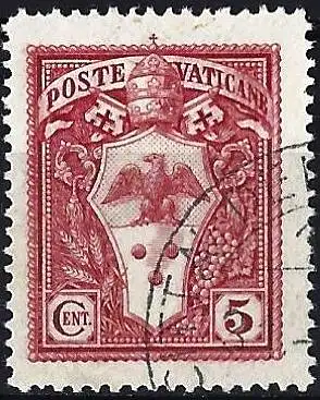 Vatikan 1933 - Mi 21 - YT 44 - Wappen von Papst Pie IX