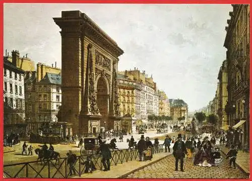 [Ansichtskarte] Paris ( 75 ) Porte et boulevard St Denis / 
Frankreich : Tor. 