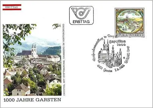 Österreich 1985 - Mi 1816 - YT 1645 - Millennium von Garsten - FDC