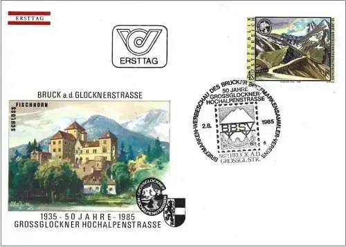 Österreich 1985 - Mi 1822 - YT 1651 - Grossglockner Mountain Road  - FDC