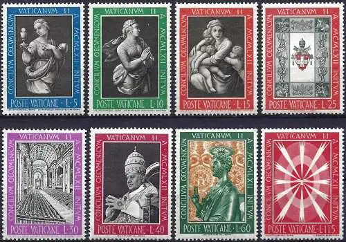 Vatikan 1962 - MI 420/22 - YT 363/70 - Okumenisches Konzil Serie MNH