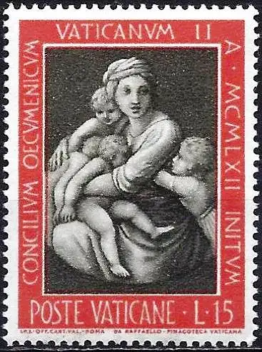 Vatikan 1962 - MI 414 - YT 365 - Gemälde von Raphaël - MNH