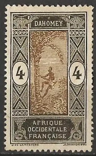 Dahomey 1913 - Mi 43 - YT 45 - MNG