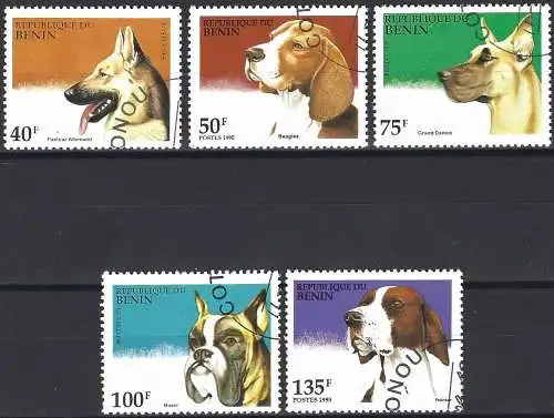 Benin 1995 - Mi 675/79 - YT 708T/708X - Hunde