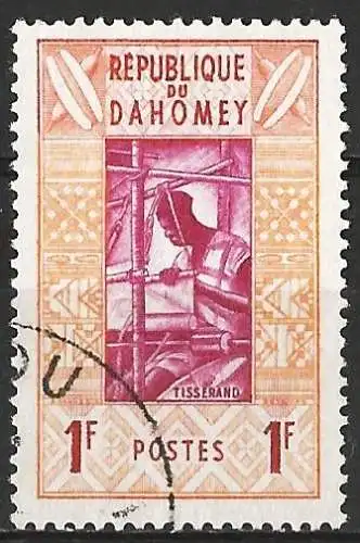 Dahomey 1961 - Mi 178 - YT 159 - Handwerk : Der Weber