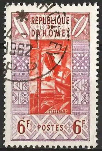 Dahomey 1961 - Mi 182 - YT 163 - Handwerk : Der Weber