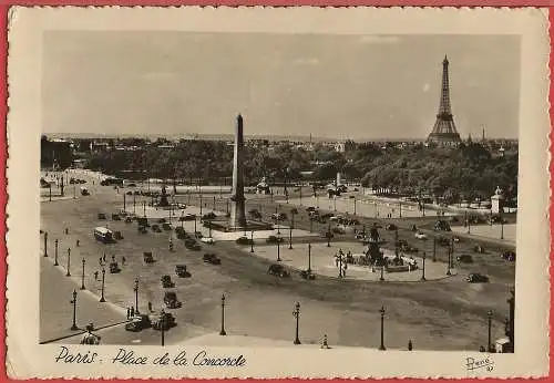 [Ansichtskarte] France - Paris ( 74 ) Obélisque, Place de la Concorde / Frankreich. 